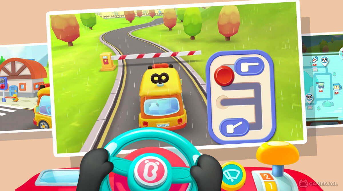 baby panda school bus free pc download