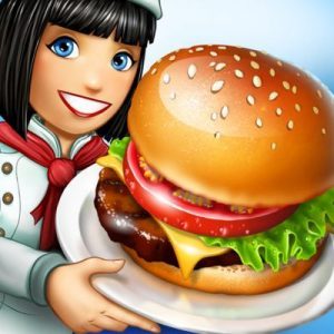 Cooking Fever Chef Serving Burger