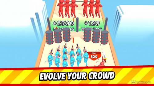 crowd evolution gameplay on pc