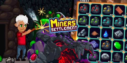 Play Miners Settlement: Idle RPG on PC