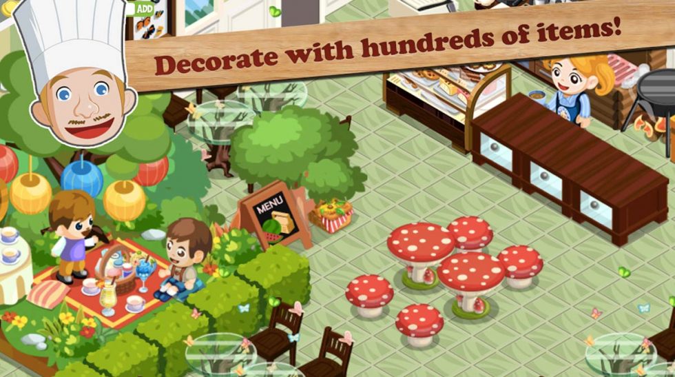 restaurant story decorate hundreds of items