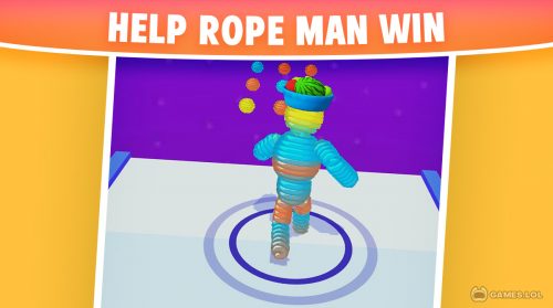 rope man run gameplay on pc