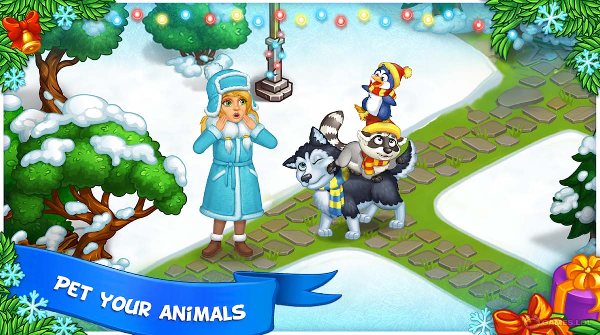 snow farm santa family for pc