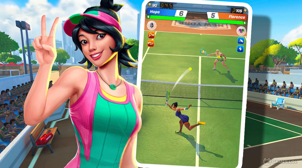 tennis clash gameplay on pc