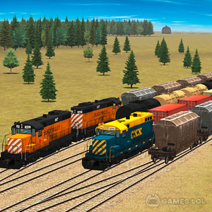 train and railyard on pc