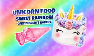 Play Unicorn Food – Sweet Rainbow Cake Desserts Bakery on PC