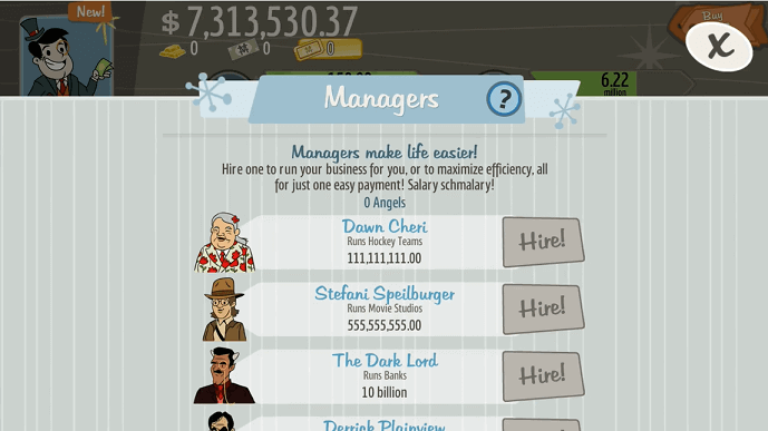 Adventure Capitalist Managers