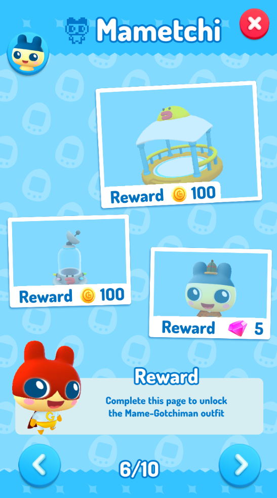 My Tamagotchi Forever Task Screen