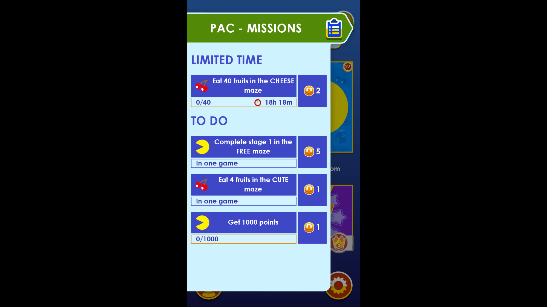 PAC-MAN Missions